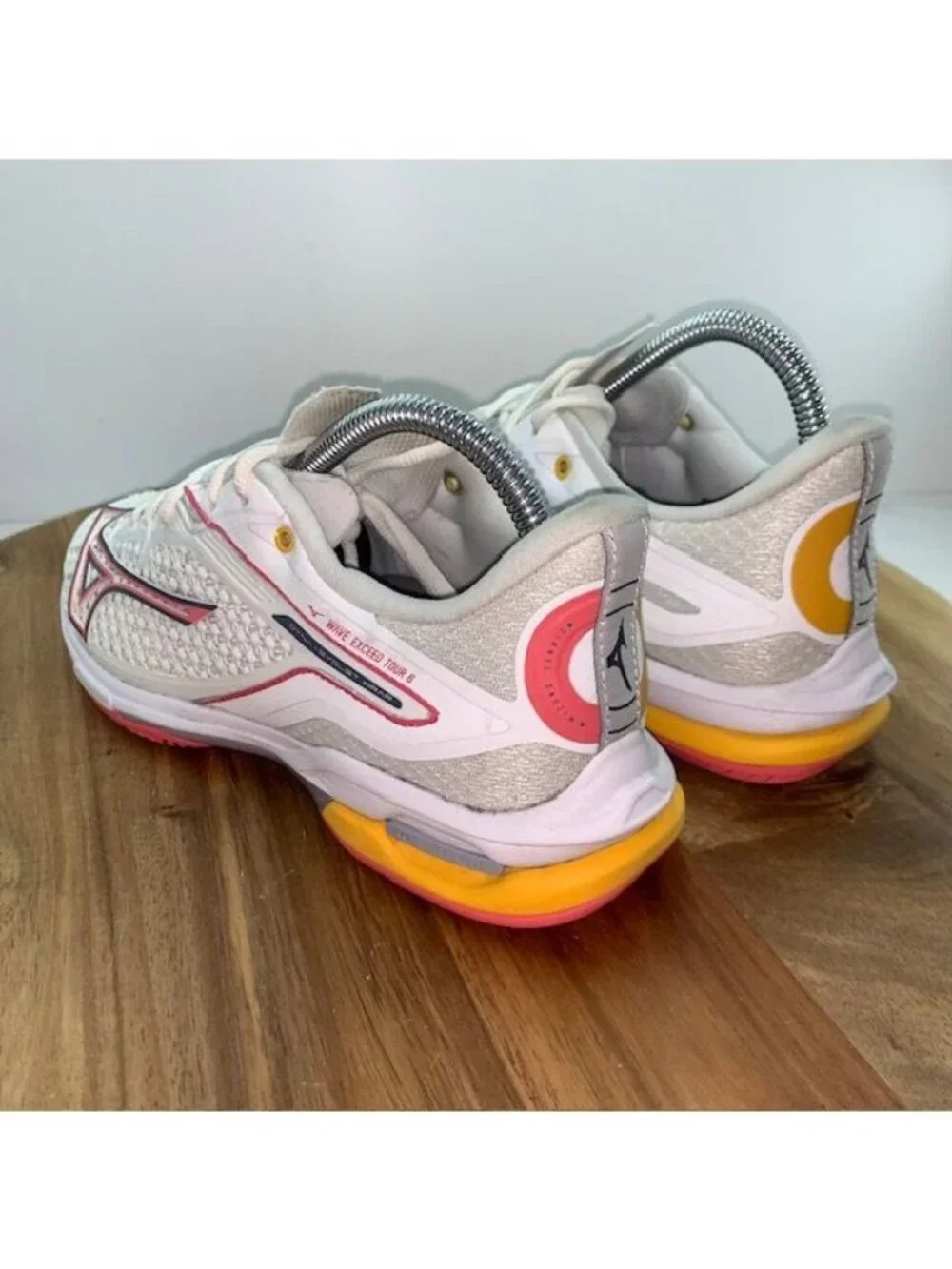 Mizuno Wave Exceed Tour-6 Sneaker Womens 7.5 White Pink Tennis Pickleball Shoe